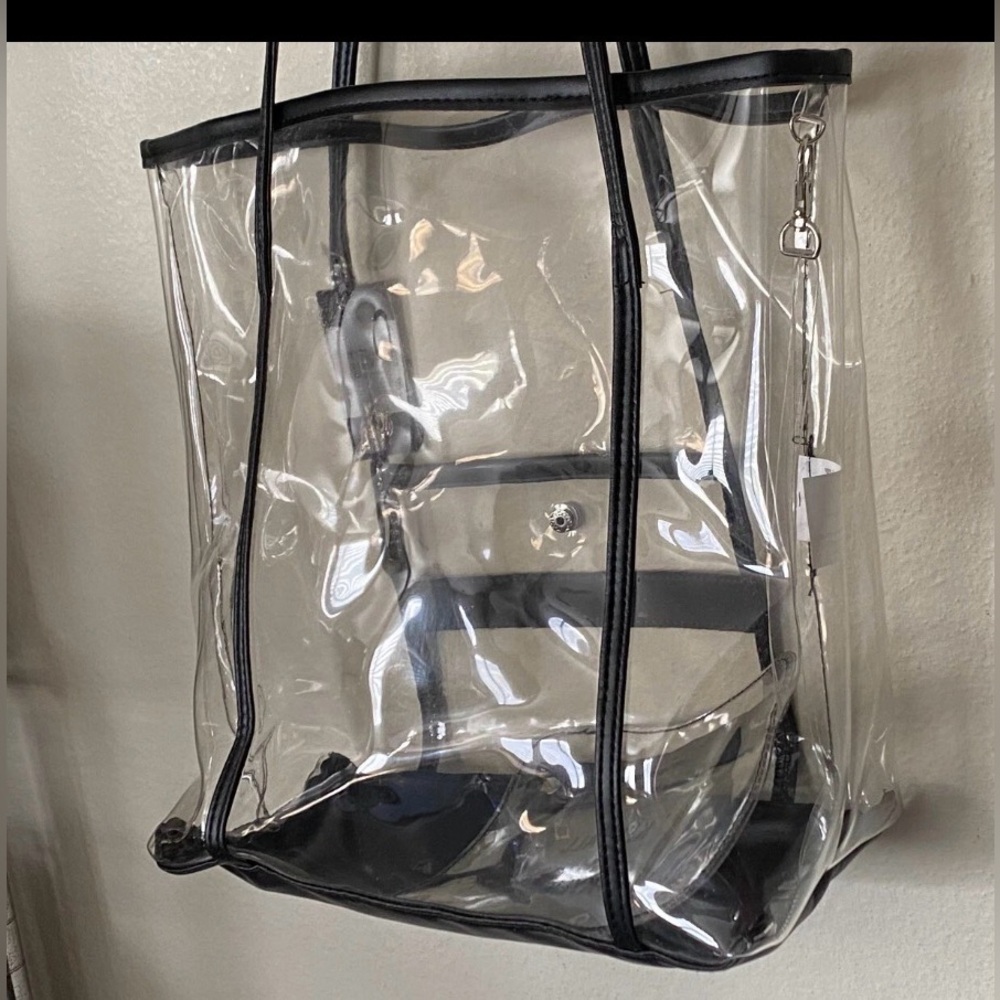 Kendall + Kylie Clear Transparent Tote Bag - Stadium Approved NWT - Picture 2 of 6